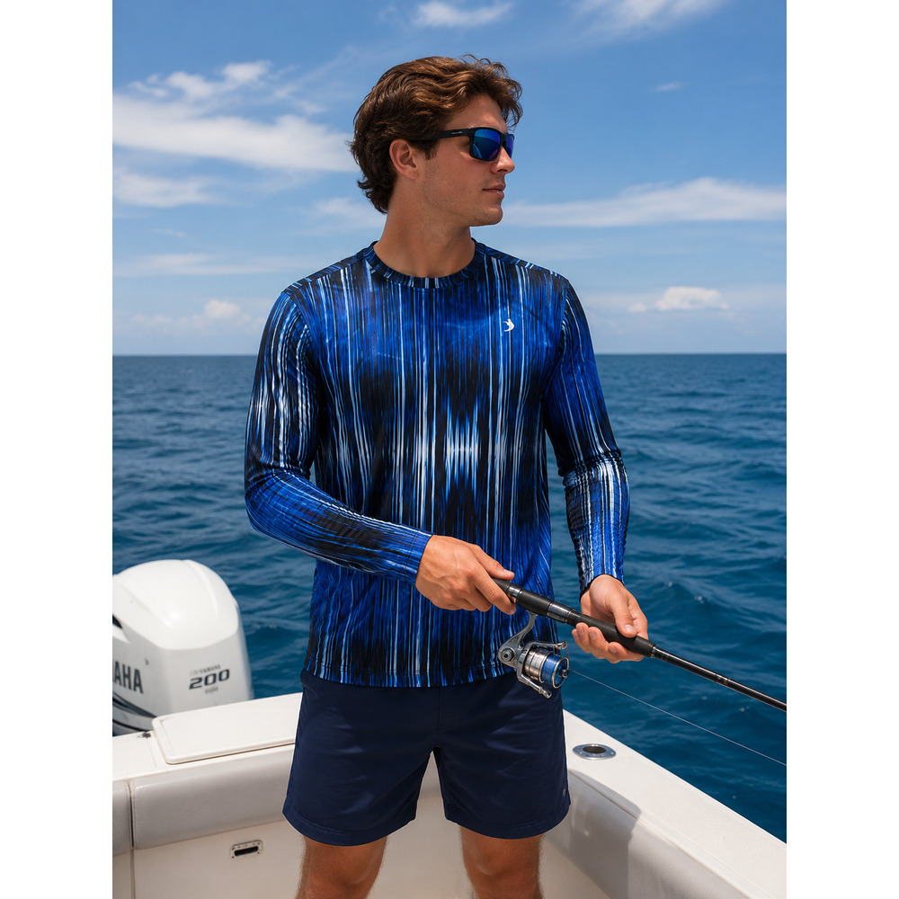 Reel Legends Men's Fishing UPF long sleeve shirt size small boating outdoors